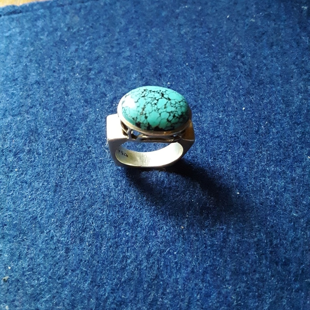 Silpada sterling silver and turquoise ring